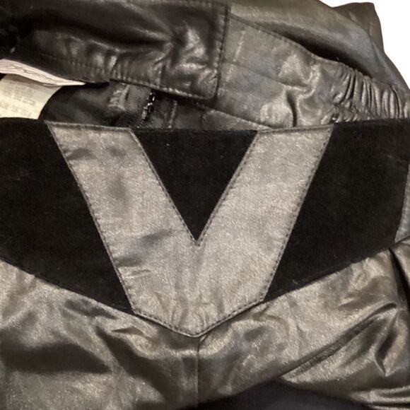 Vintage City Girls Black High Waist  Black Pants Sz 16 Made in USA Funky - Picture 5 of 11